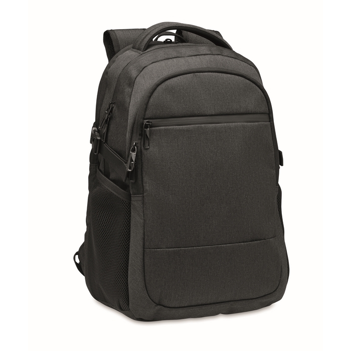 RPET laptop backpack with multiple padded pockets, 15''