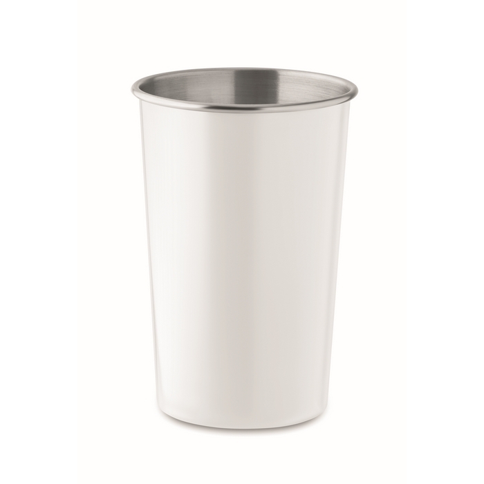 Reusable recycled stainless steel mug, 300ml