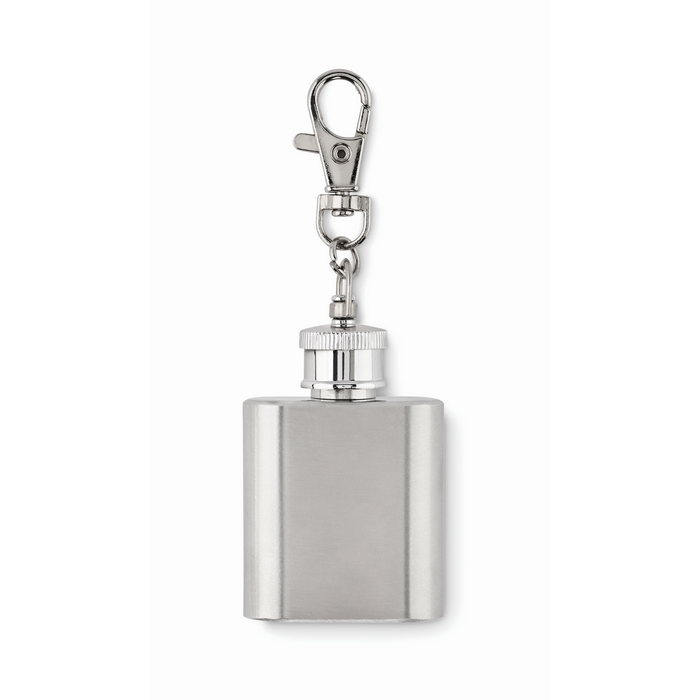 Keyring with small bottle, 28 ml capacity