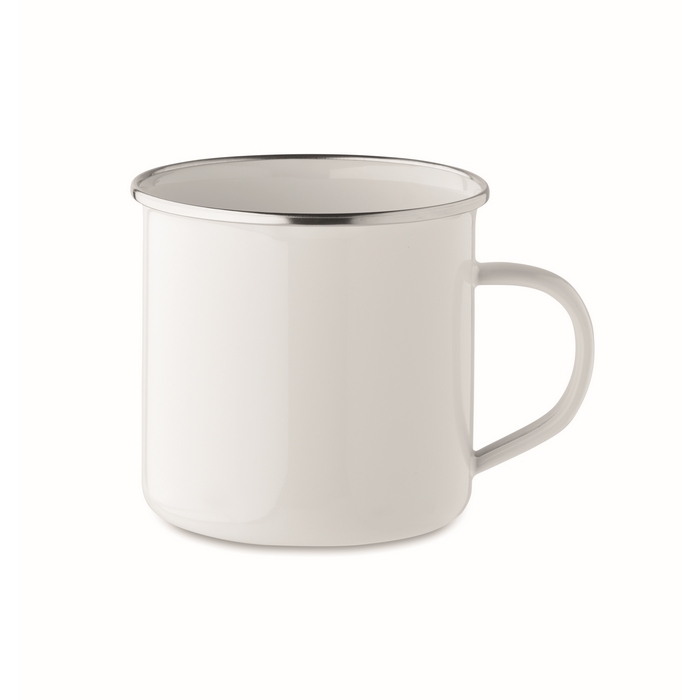 Vintage metal enamel mug for sublimation, 500 ml