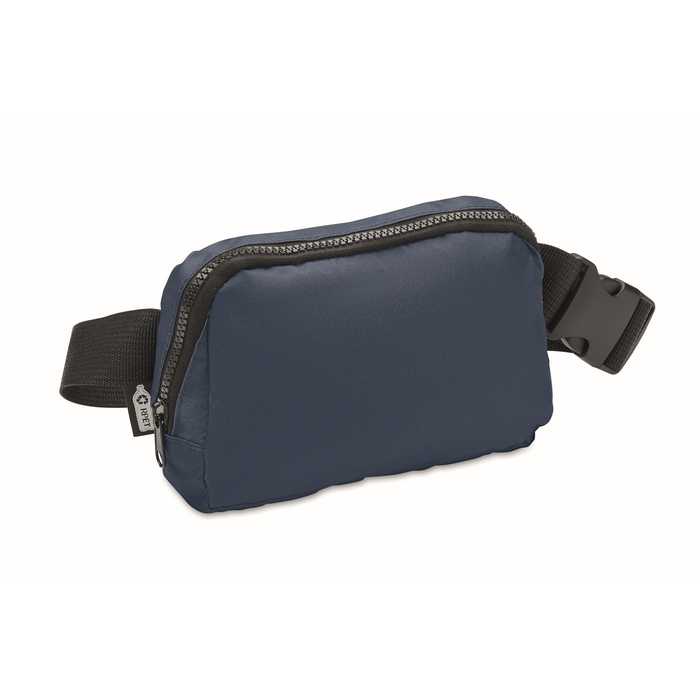 Practical bum bag made of RPET with a compartment