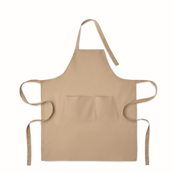 Apron, adjustable neck, front pockets, 240 g/m2