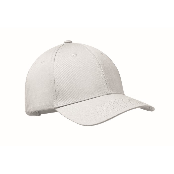 Cotton cap with adjustable steel buckle closure, 280 g/m2