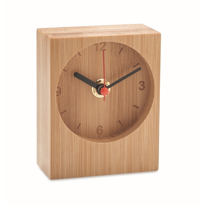 Analogue watch made entirely of bamboo