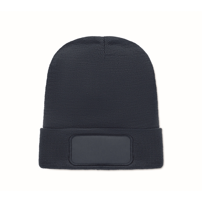 Unisex RPET polyester beanie with patch