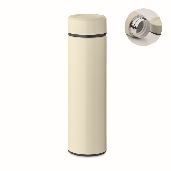 Recycled stainless steel thermal bottle, 420ml capacity