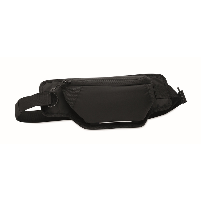 Water-resistant nylon bum bag with ventilated back