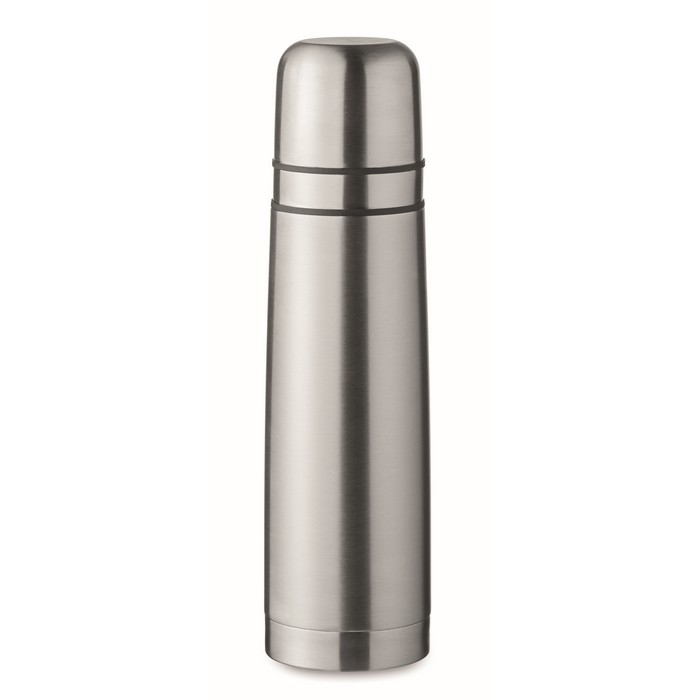 Recycled stainless steel thermos with two cups in the lid, 750 ml
