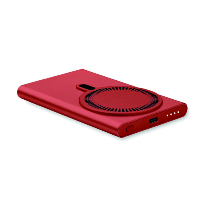 Magnetic fast-charging wireless charger with power bank, 15W