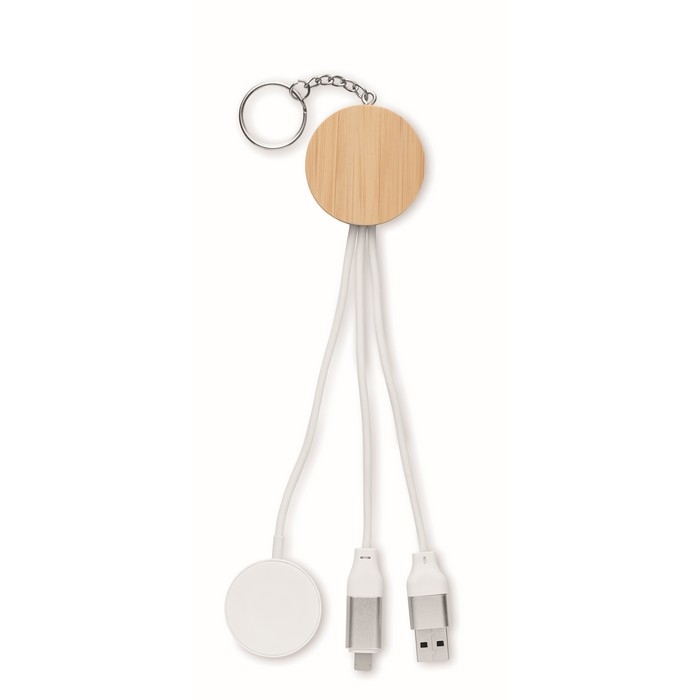 4-in-1 charging cable and watch charger keyring