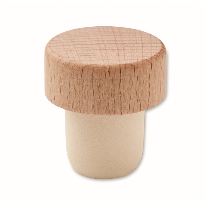 Beechwood bottle stopper, ideal for wine bottles