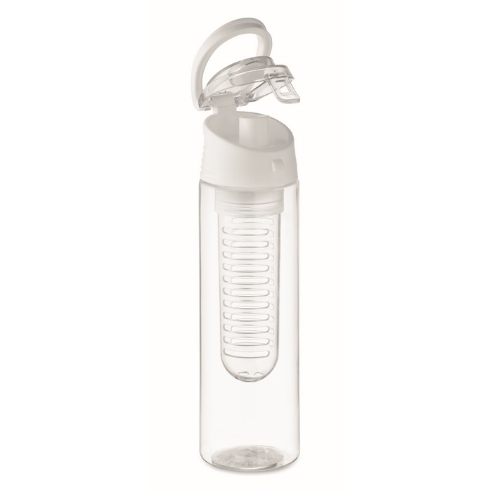 Water bottle with removable infuser and carry handle
