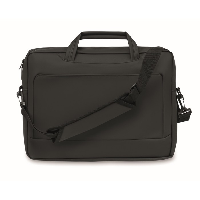 Laptop briefcase with handles and adjustable shoulder strap, 15"