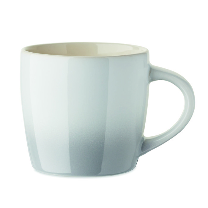 Ceramic mug, assorted colours, gradient design, 300 ml