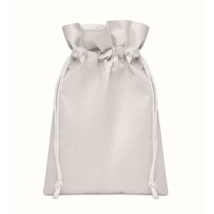 Small RPET drawstring gift bag, single colour, 20x30 cm