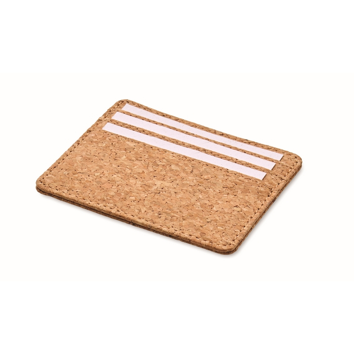 Cork card holder, 3 cards, main compartment