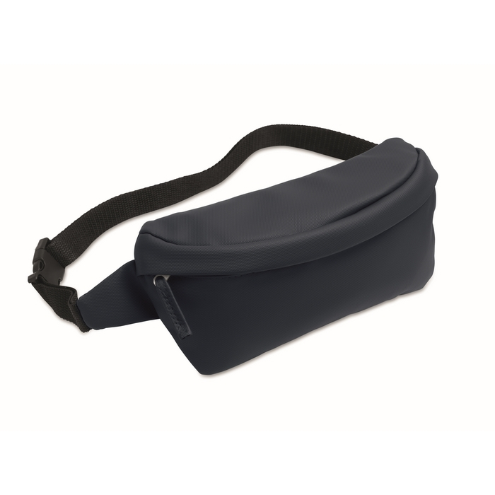 Adjustable RPET and PU waist bag, main compartment