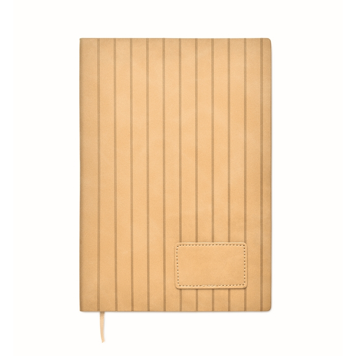 Softcover notebook, smoked synthetic leather, A5, ruled pages