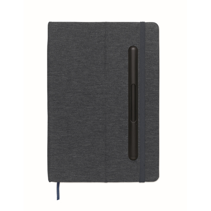Hardcover notebook, mobile stand function, A5, ruled pages