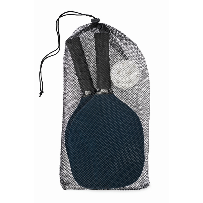 Pickleball set, 2 paddles, 1 ball, mesh bag