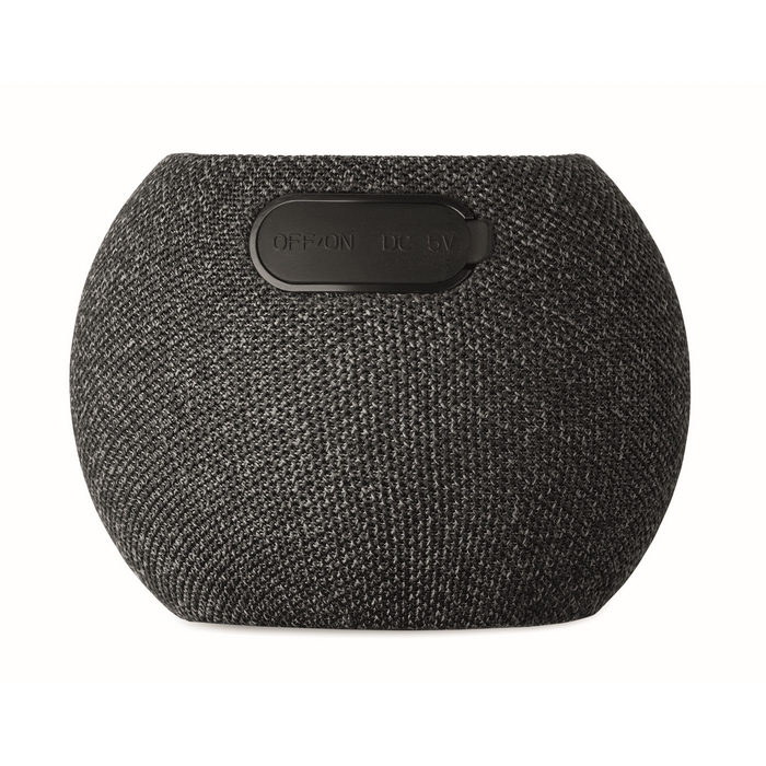 Round speaker, black bamboo detail on top