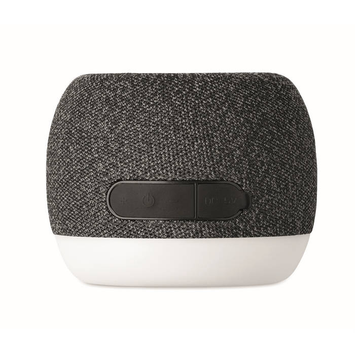Small wireless speaker, RPET, black bamboo detail