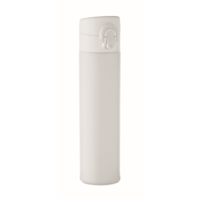 Leakproof stainless steel bottle, push-open lid, 300 ml