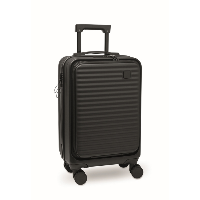 Hard-shell trolley, compartments for documents and laptop, 20''