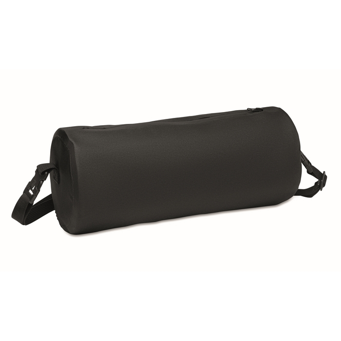 Cylindrical RPET sports bag, detachable straps
