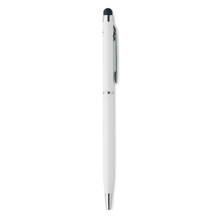 Aluminium pen with antibacterial treatment, blue ink