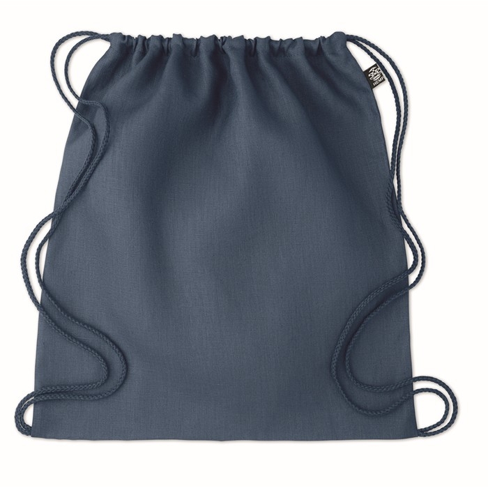Eco-friendly drawstring bag in hemp for a eco look, 200 g/m2