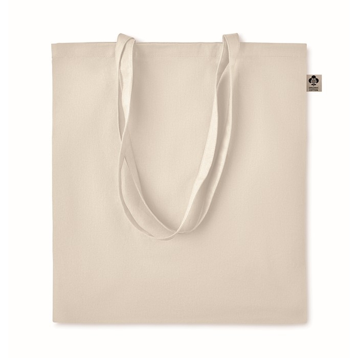 Organic tote bag with GOTS certification for fairs, 140 g/m2