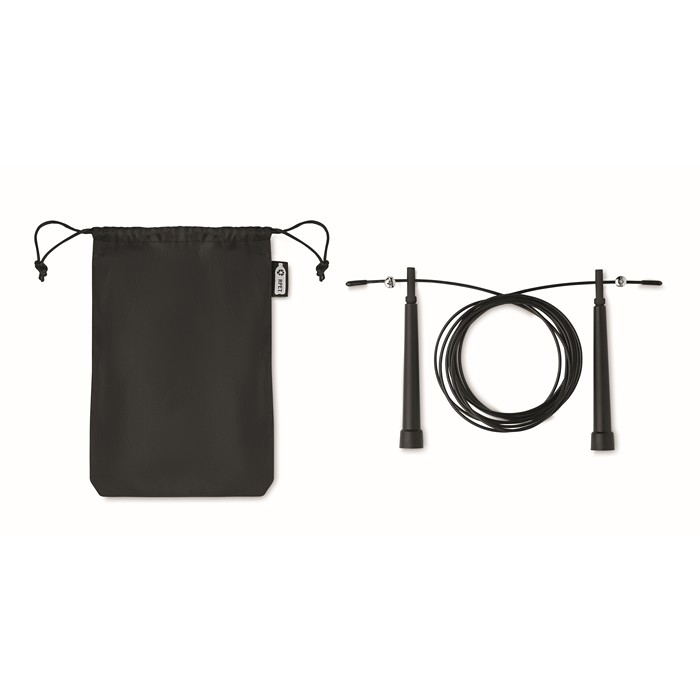 Skipping rope, adjustable length, steel with PVC coating