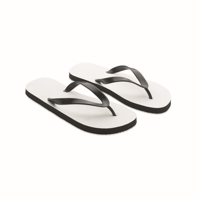 Back flip-flops with logo, sublimation