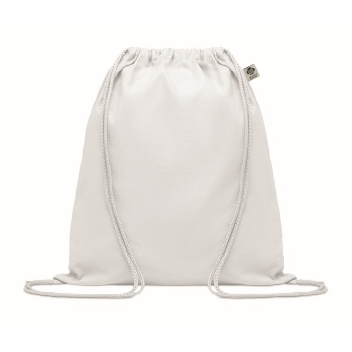 High-quality drawstring bag made of organic cotton, 140 g/m2