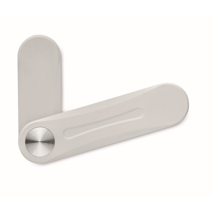 Magnetic smartphone holder in gray for notebooks