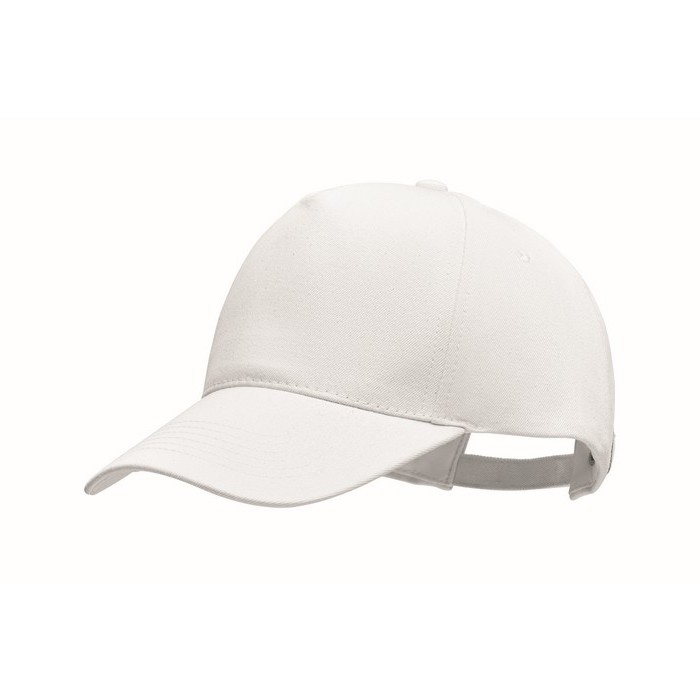 5-panel organic cotton baseball cap, 250 g/m2