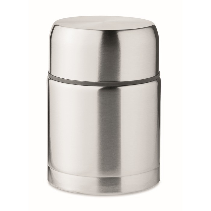 Double-walled steel food container with lid, 800 ml