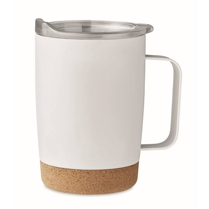 Thermo mug with double inner wall and cork base, 300 ml