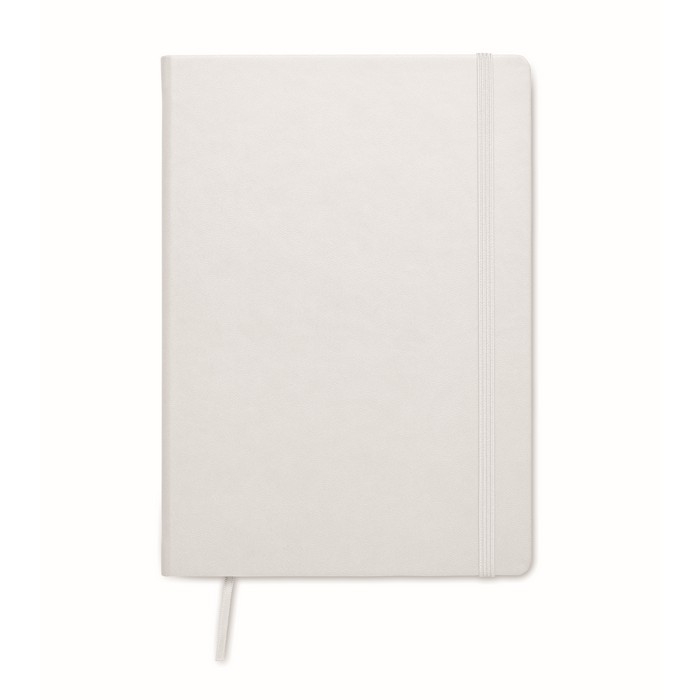 Hardcover notebook with lined pages made of recycled paper, A5