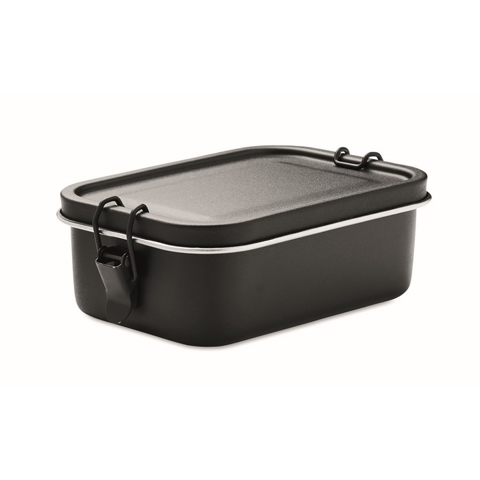 Stainless steel lunch boxes with dividers and clips, 750 ml
