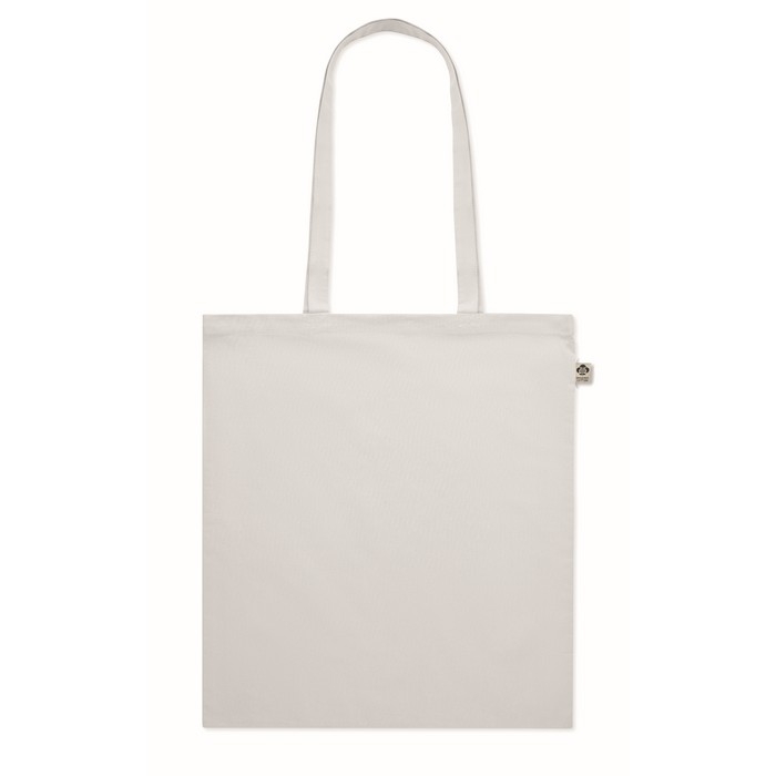 Organic tote bag in various colours, long handles, 180 g/m2