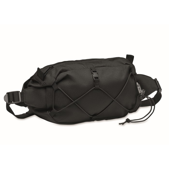 Sporty belt bag made of 600D RPET polyester