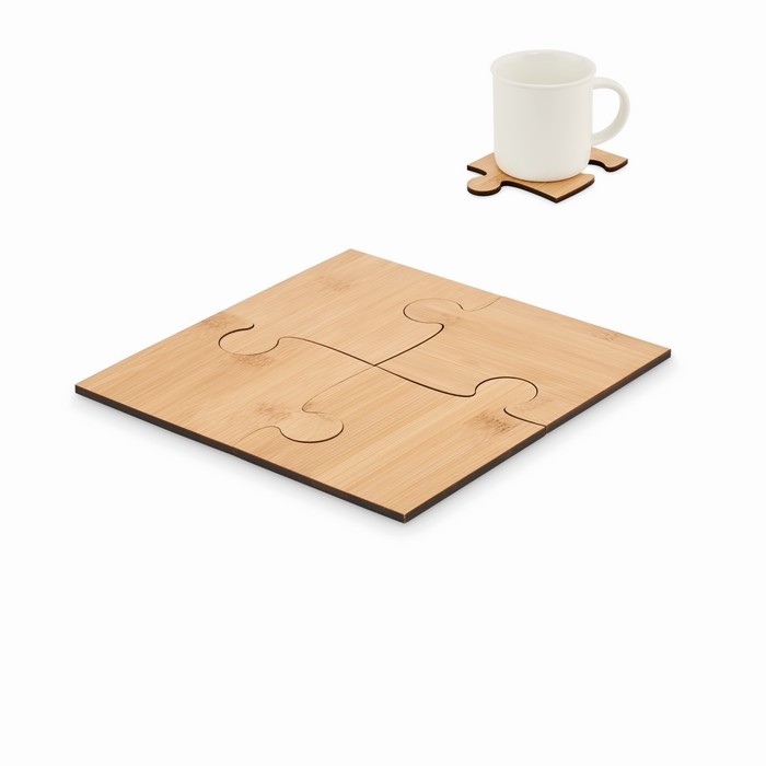 Coaster set of 4 puzzle pieces