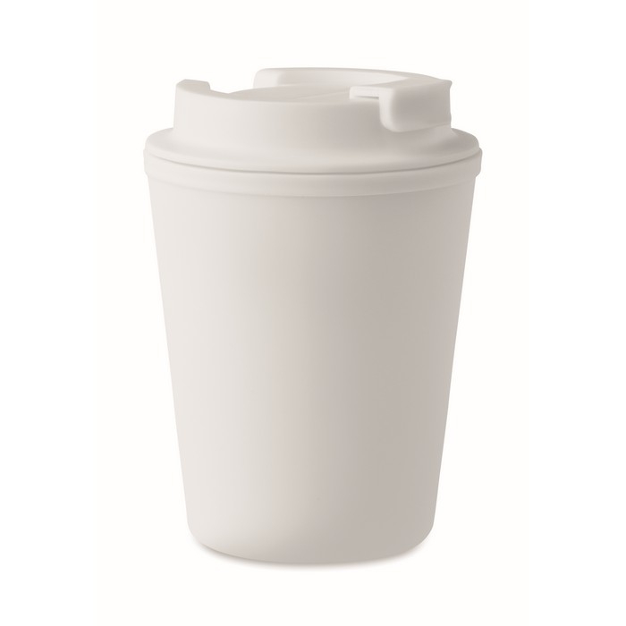 Recycled plastic thermal mug with spout, 300 ml
