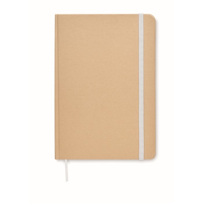 Notebook with cardboard cover and recycled paper, A5
