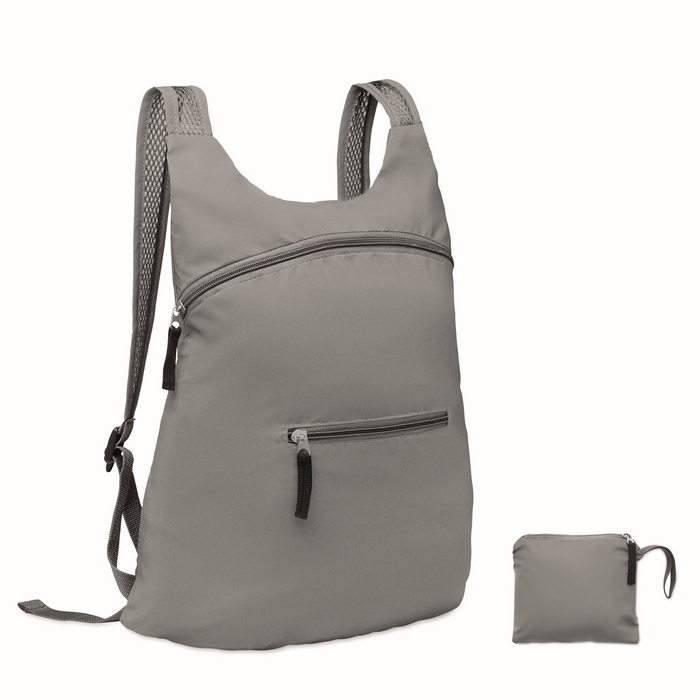 Reflective, foldable sports backpack for hiking
