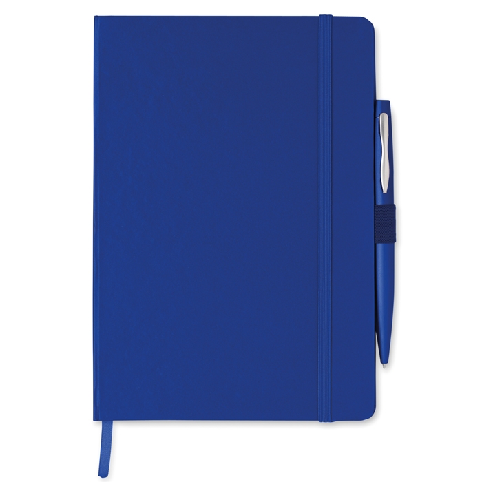Lined notebook with ballpoint pen for employees, A5