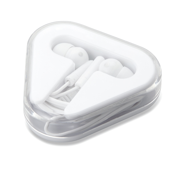 Affordable earphones with cable in a case