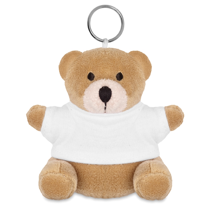 Keyring with teddy bear as a printable promotional gift